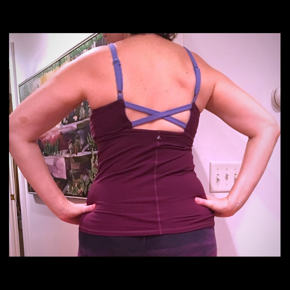 PRANA tank top XL dark purple